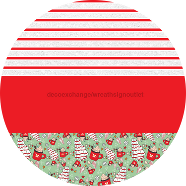 Door Hanger, Christmas Sign, Mint Christmas Cake Sign, Welcome Sign, 18